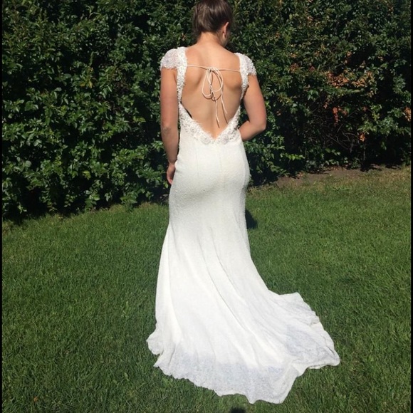 NEW- Vintage glam style wedding dress - Picture 1 of 10